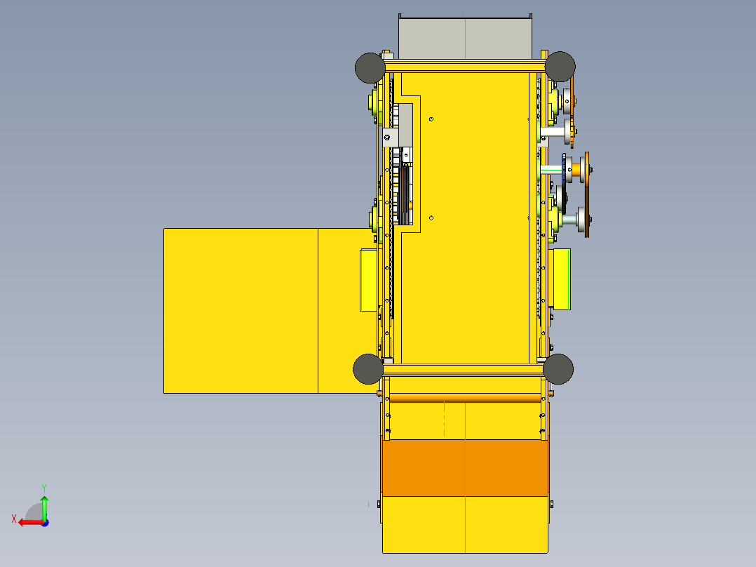 杏子去核分切机ug12后视图
