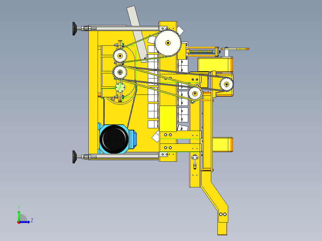 杏子去核分切机ug12左视图