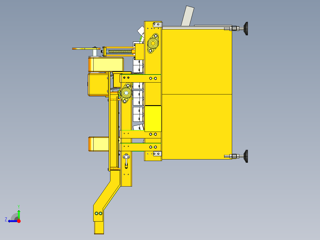 杏子去核分切机ug12右视图