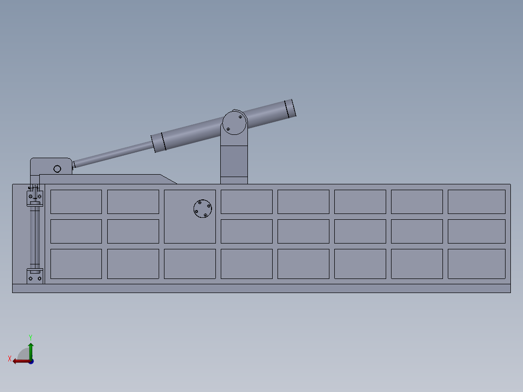 易拉罐压包机设计-SW三维模型+二维图纸+说明书后视图