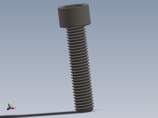 Screw_DIN_912_M10x45F_A2.SLDPRT公制内六角螺钉