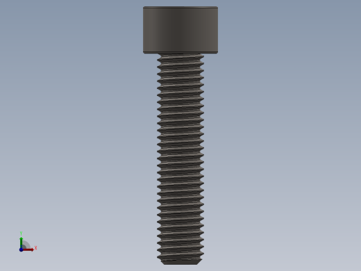 Screw_DIN_912_M10x45F_A2.SLDPRT公制内六角螺钉前视缩略图