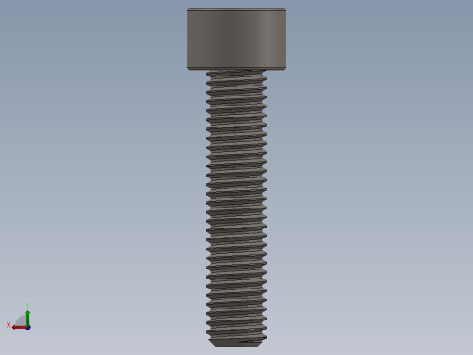 Screw_DIN_912_M10x45F_A2.SLDPRT公制内六角螺钉后视缩略图