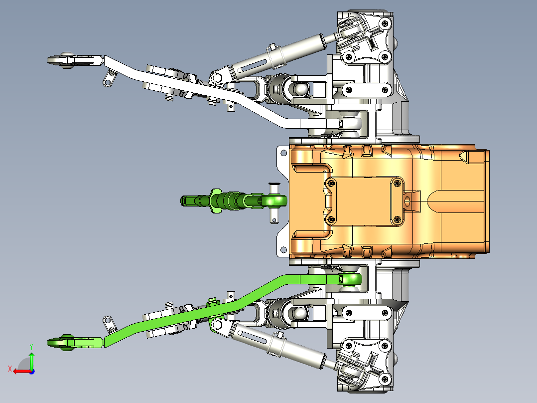 B3003262-拖拉机后挂架 MTZ 1523后视图