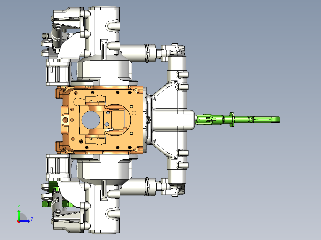 B3003262-拖拉机后挂架 MTZ 1523左视图