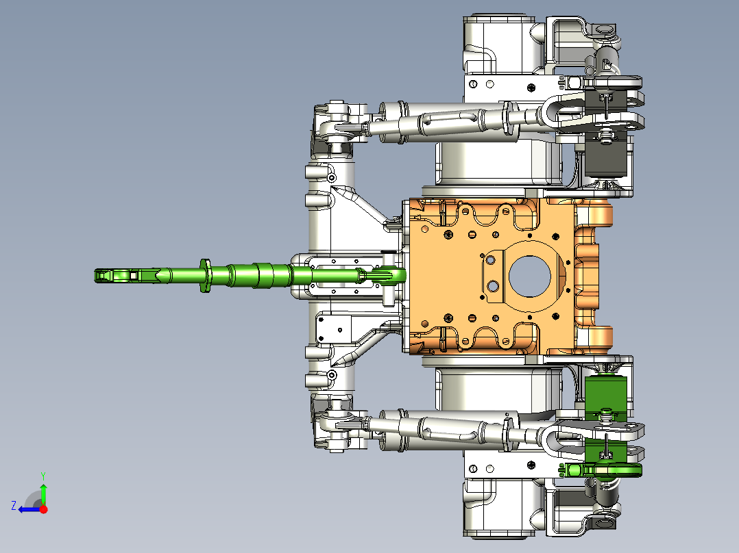B3003262-拖拉机后挂架 MTZ 1523右视图