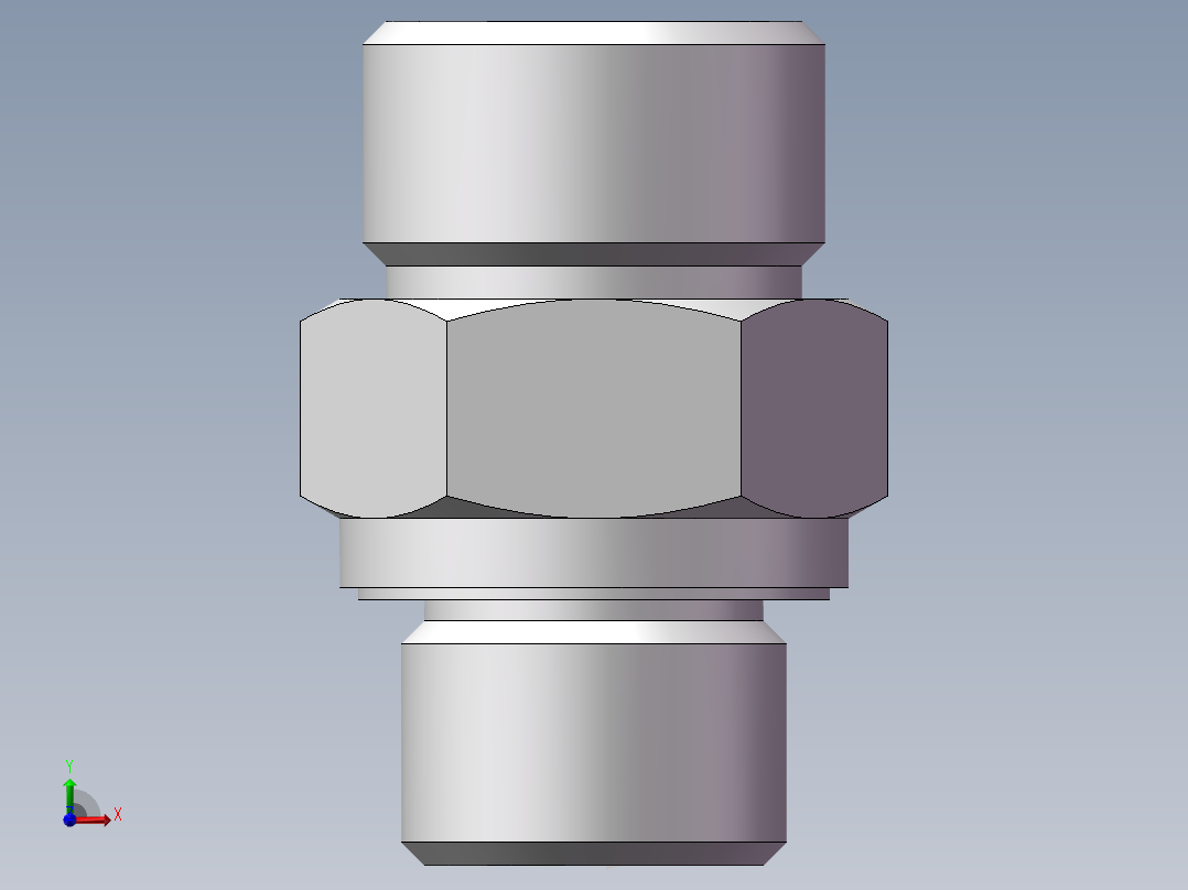 英制管螺纹ED密封、1DB-20-06WD前视图