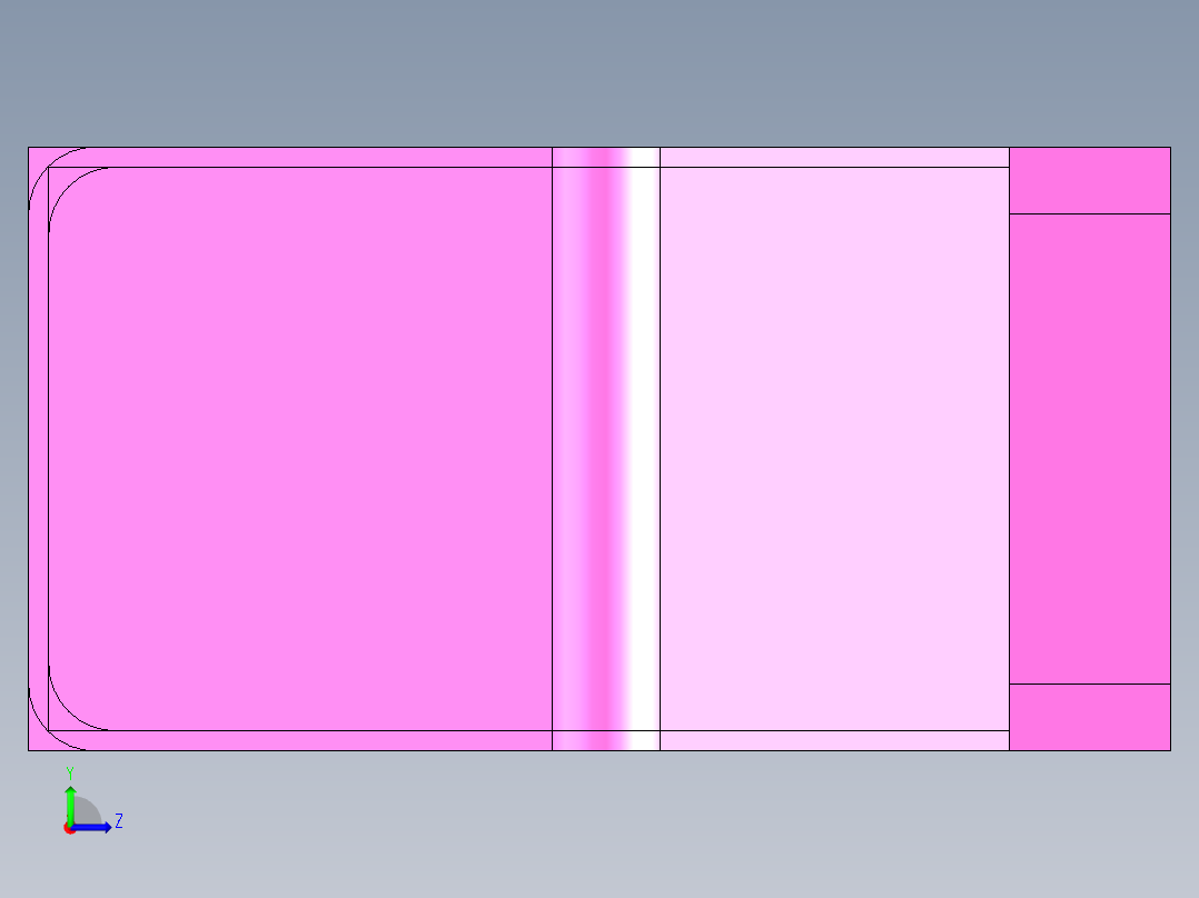 椅子设计左视图