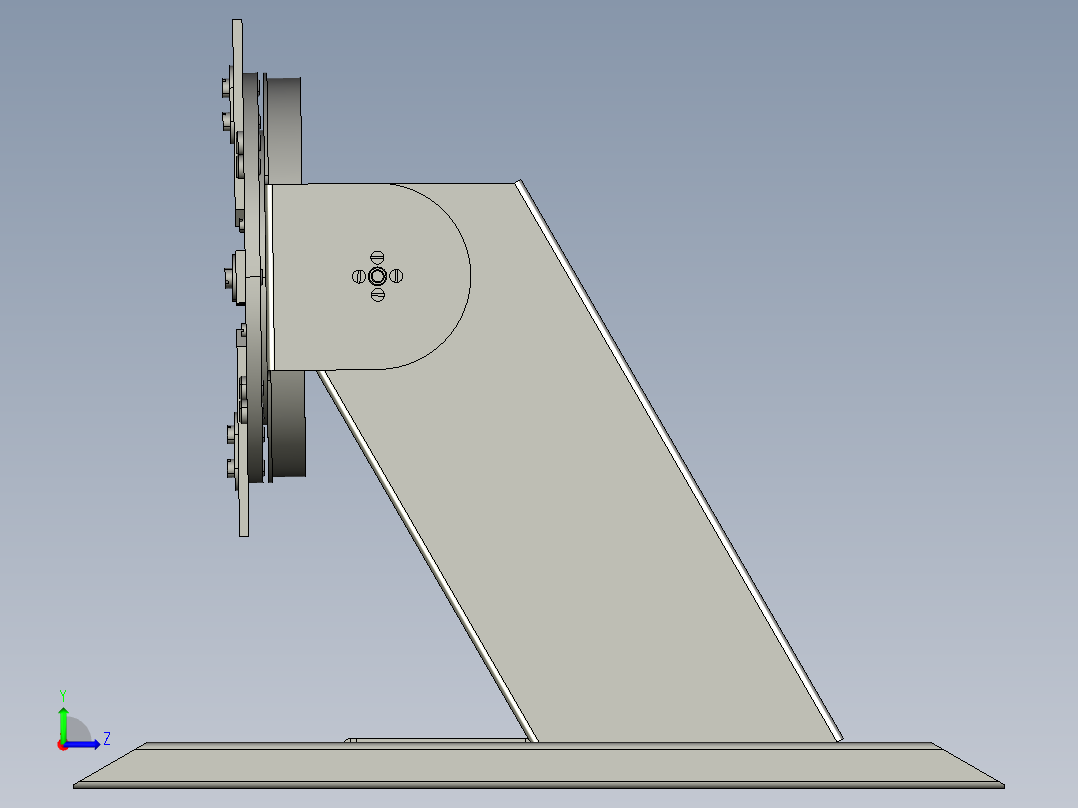 B3003551-轨道焊接工具左视图