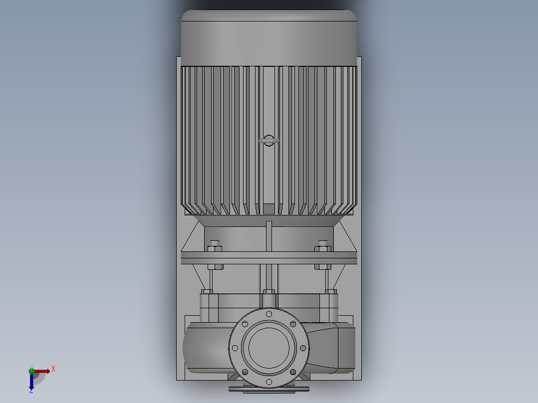 ISW╱IHW系列管道离心泵[ISW125-315B]2俯视图