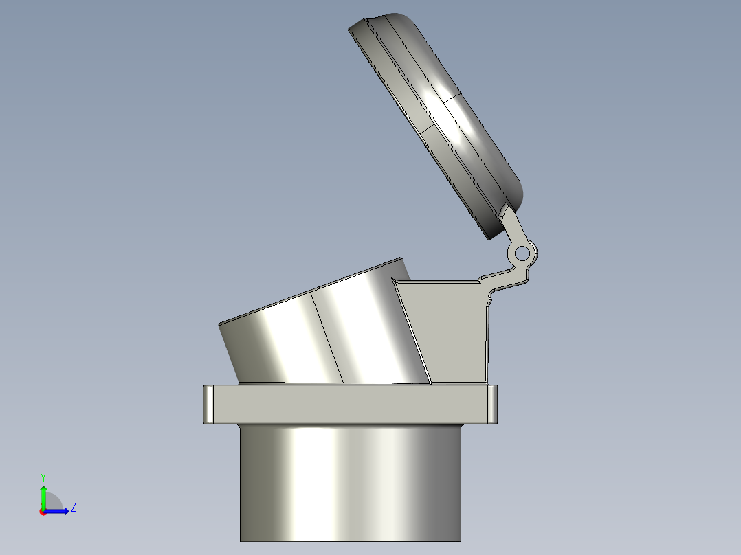防水插头底座左视图