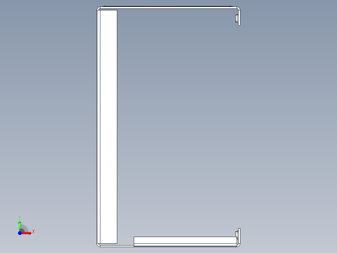 电源箱机箱82前视图