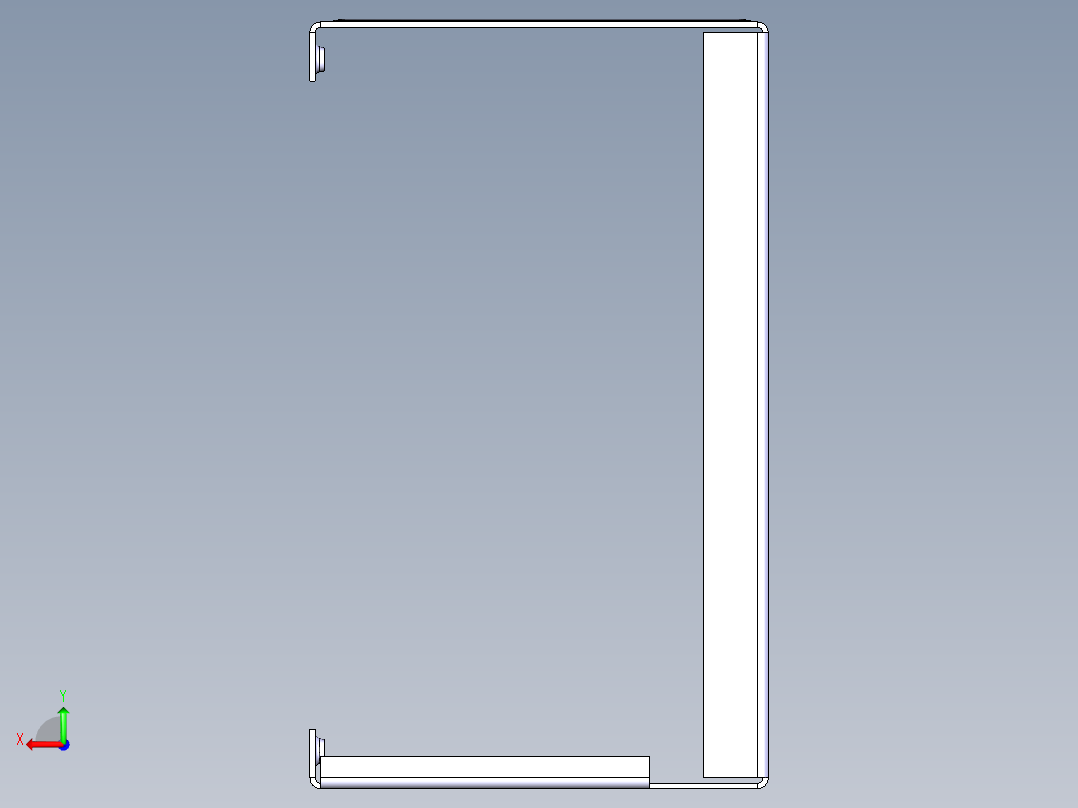 电源箱机箱82后视图