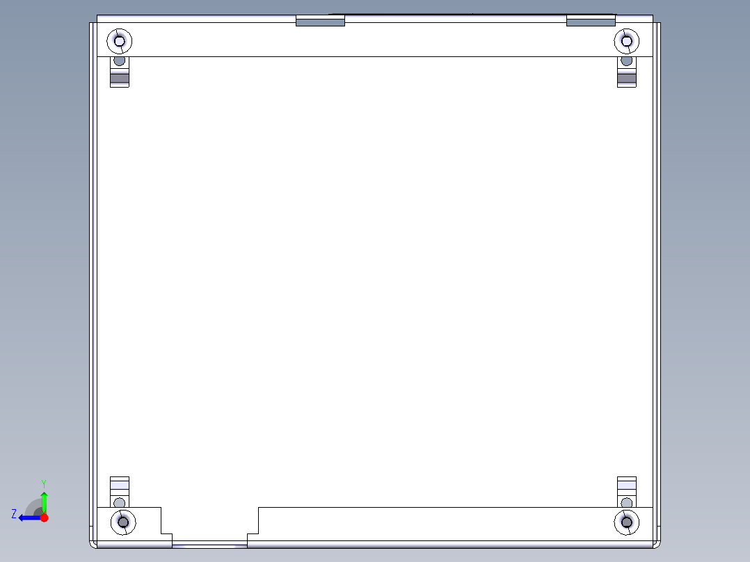 电源箱机箱82右视图