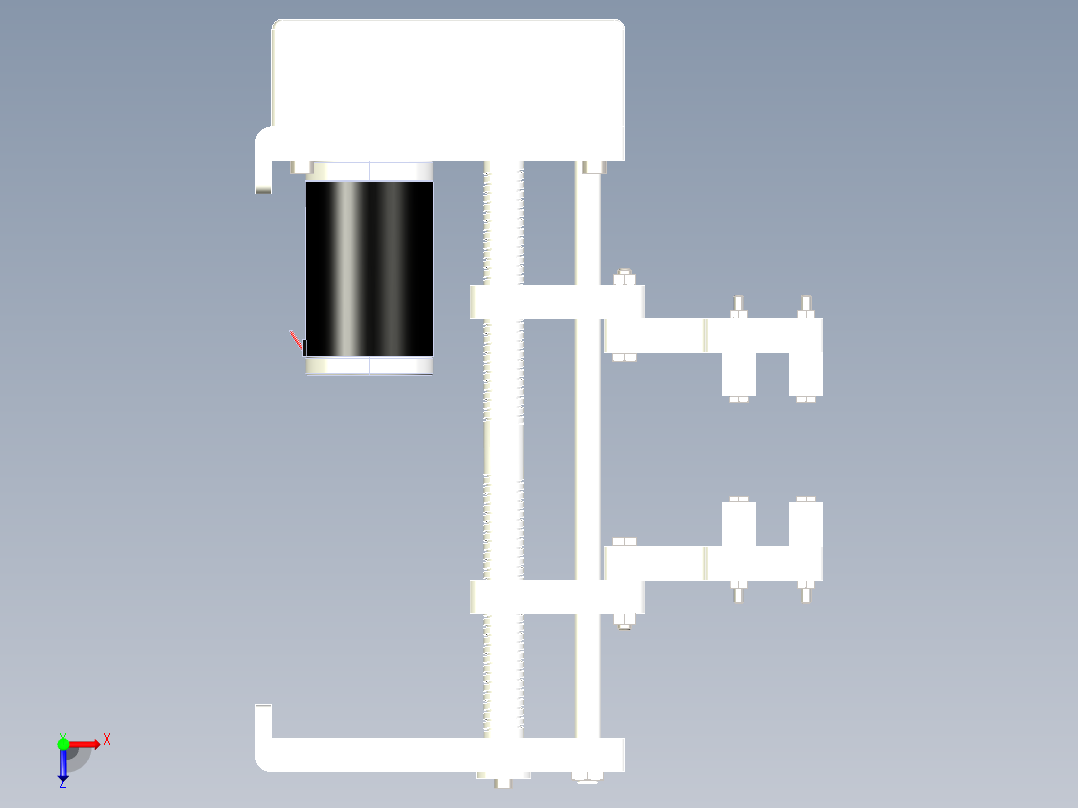 机械爪模型俯视图
