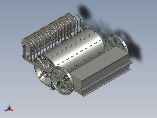 农用拖拉机带的地膜收集机