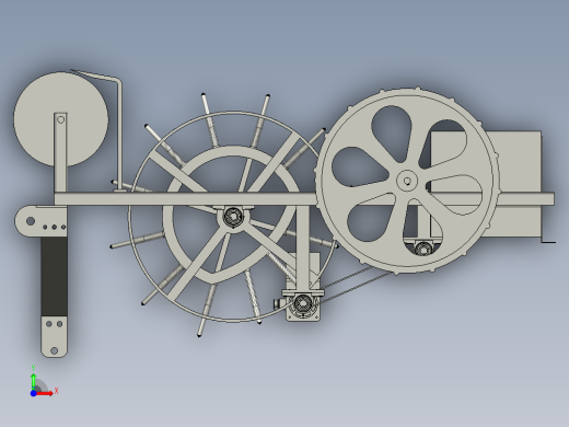 农用拖拉机带的地膜收集机前视缩略图