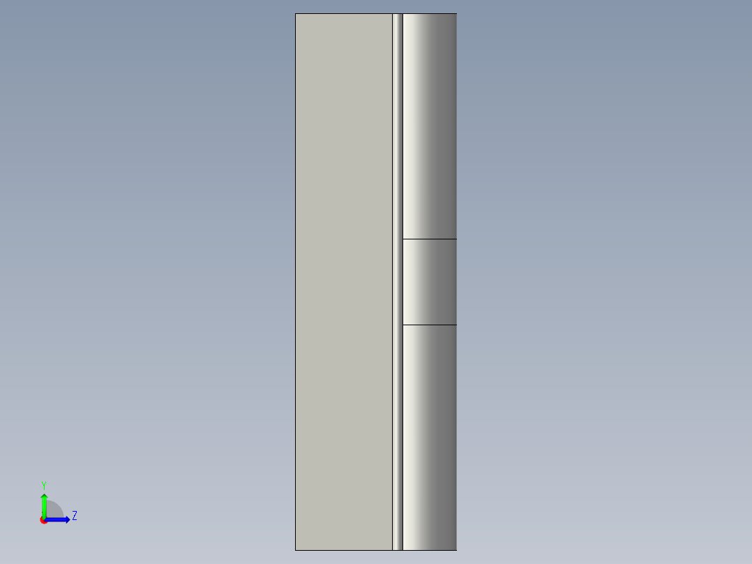 LXYC-BOSS合页(锌合金)左视图