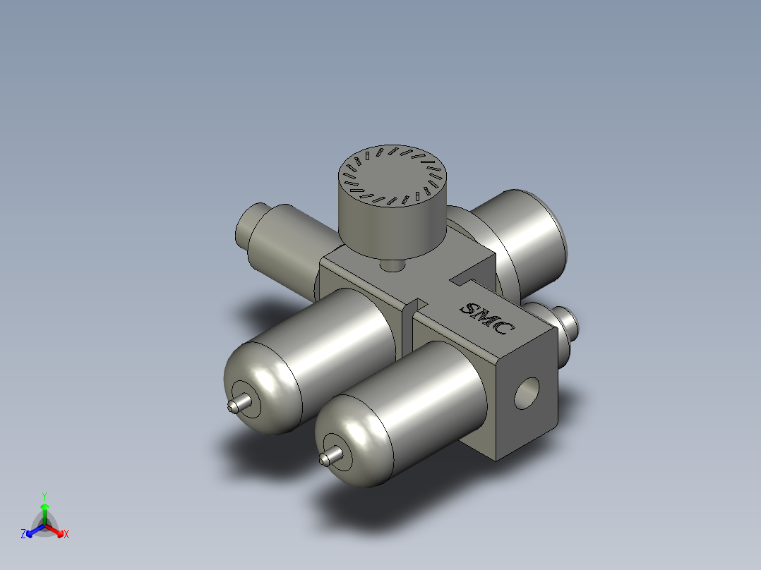 A20调压阀正等轴测图