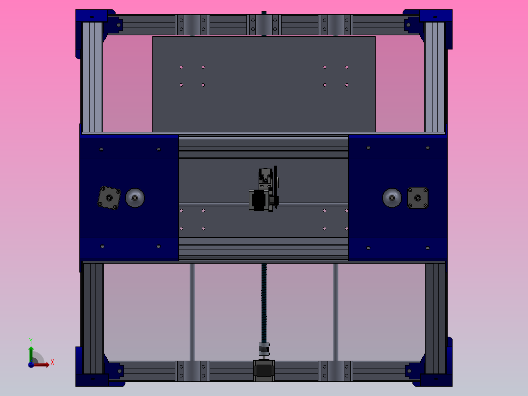 3d打印挤出机前视图
