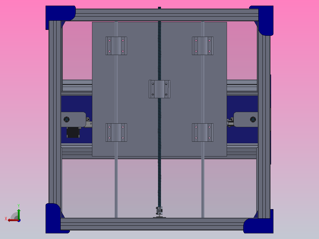 3d打印挤出机后视图