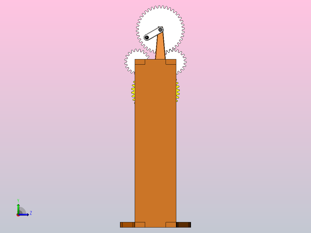 旋转框架左视图