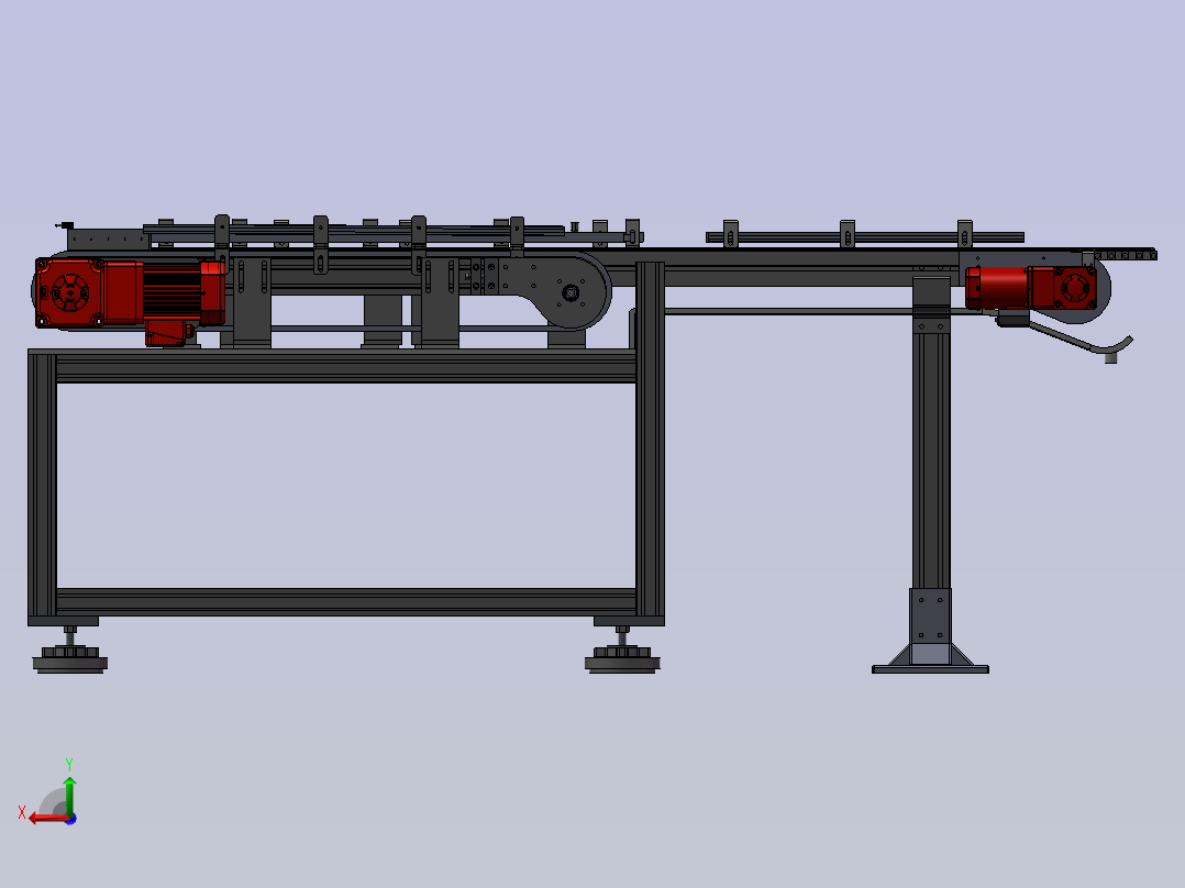 批量上料机后视图