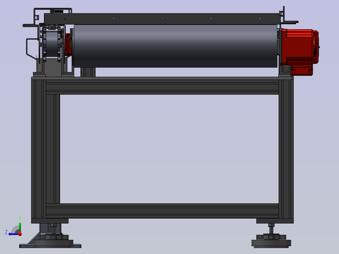 批量上料机右视图