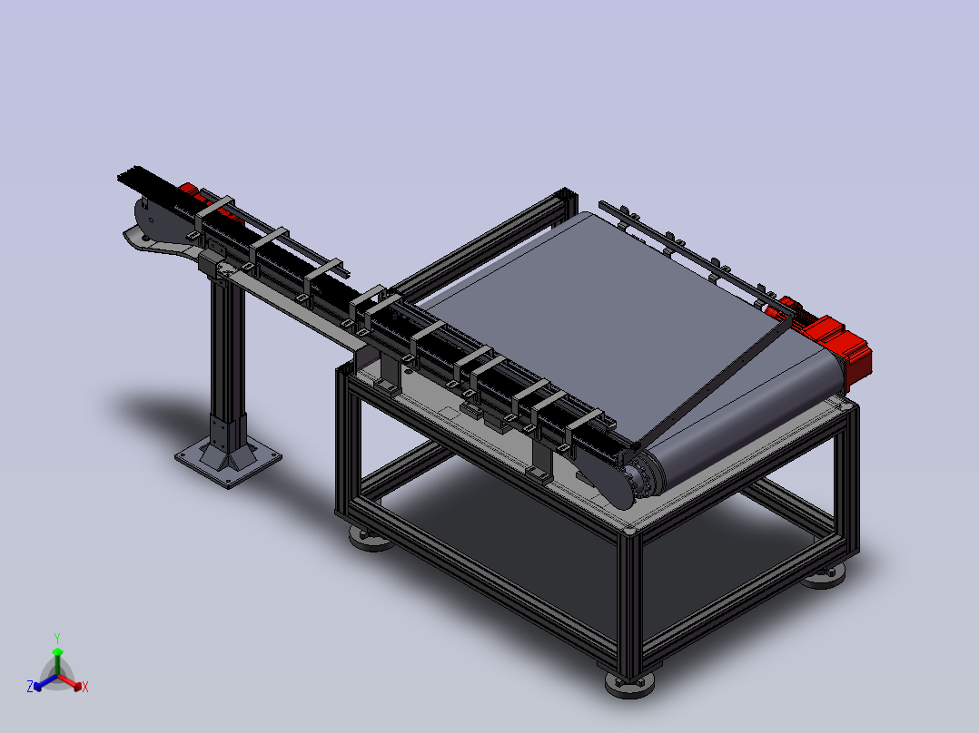批量上料机正等轴测图
