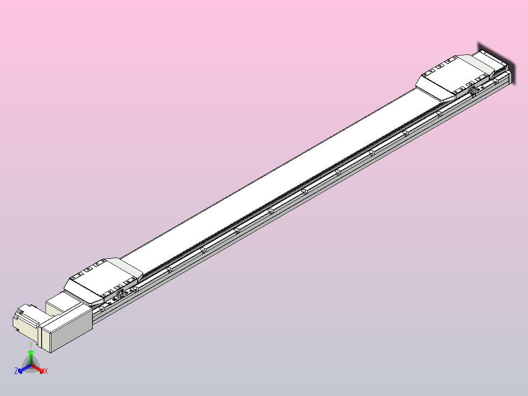 皮带直线轴双滑块型TPA-GCBS-150-P80-L650-QR-M75-N3主视图
