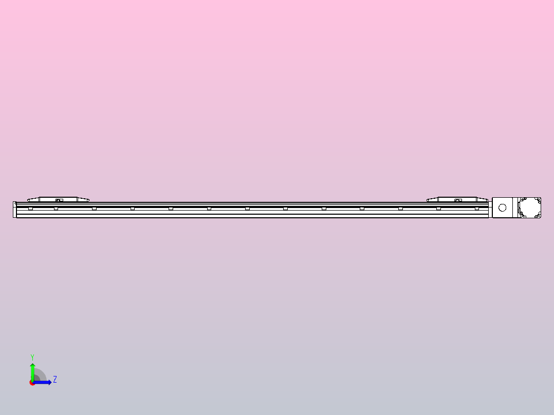 皮带直线轴双滑块型TPA-GCBS-150-P80-L650-QR-M75-N3左视图