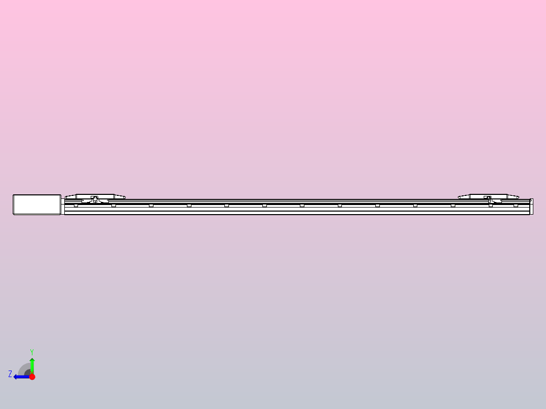 皮带直线轴双滑块型TPA-GCBS-150-P80-L650-QR-M75-N3右视图