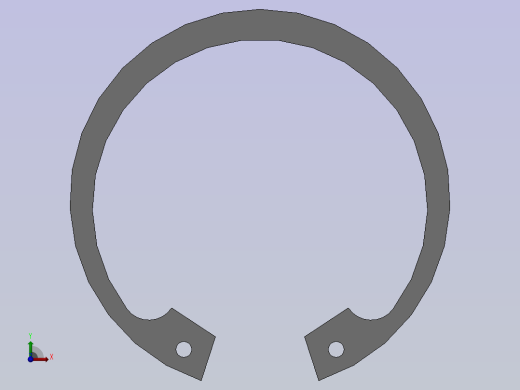 GB893．2-86孔用弹性挡圈B型68前视缩略图