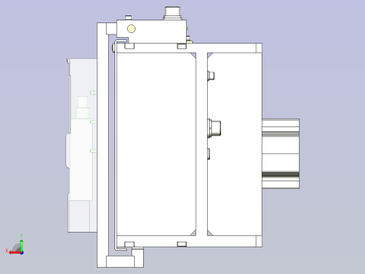 一款线性滑台3D模型后视缩略图
