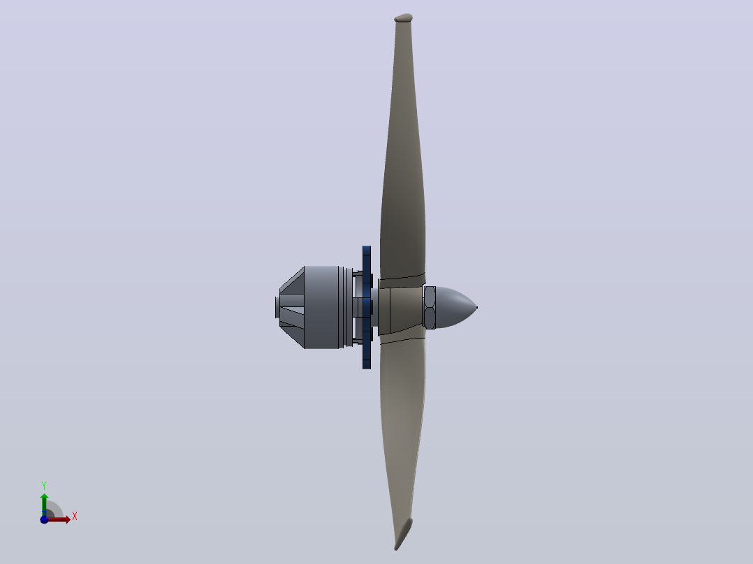 DualskyXM2223EA17电机和螺旋桨前视图