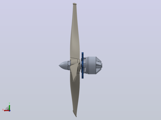 DualskyXM2223EA17电机和螺旋桨后视缩略图