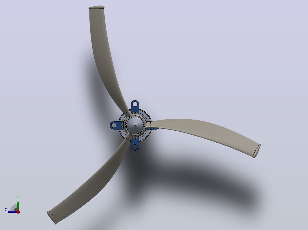 DualskyXM2223EA17电机和螺旋桨右视图