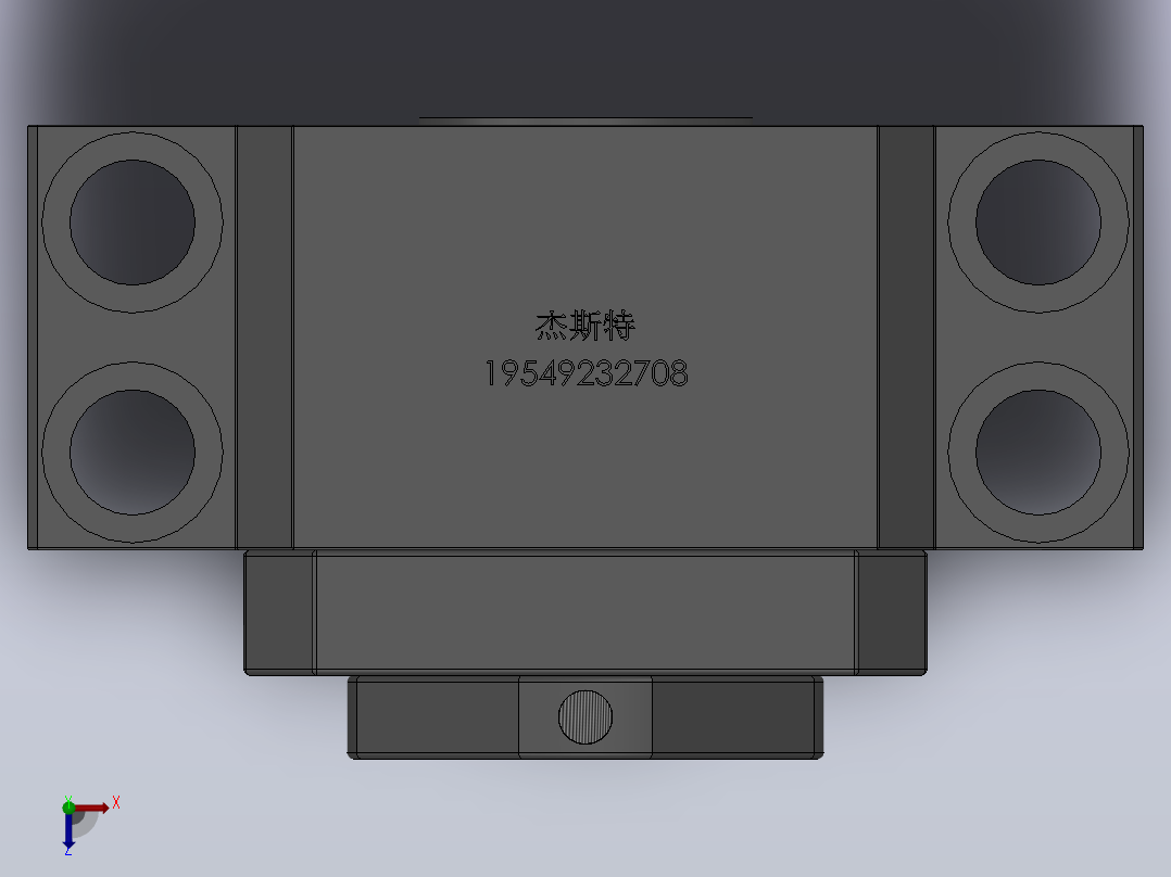 BK丝杆支撑座[BK40]俯视图