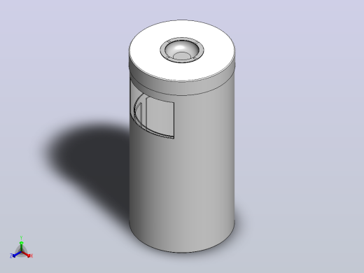 垃圾箱 垃圾处理设备trash-can-ashtray-1837-模型格式为 sw stp igs正等轴测缩略图