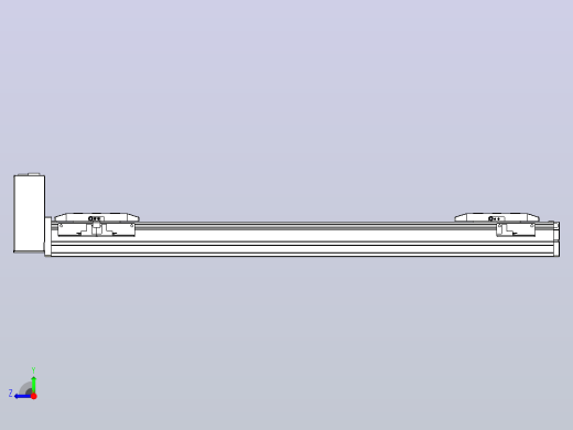 皮带直线轴双滑块型TPA-GCBS-50-P42-L200-RU-M10-N3右视缩略图