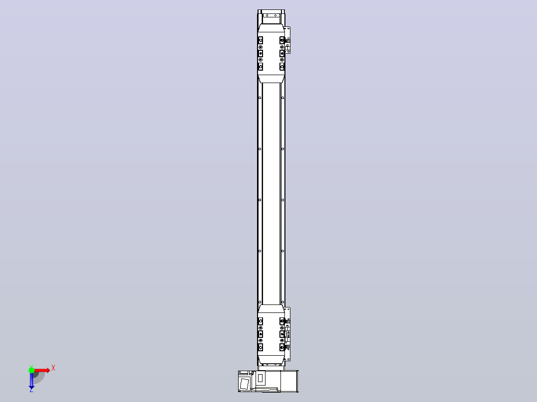 皮带直线轴双滑块型TPA-GCBS-50-P42-L200-RU-M10-N3俯视图