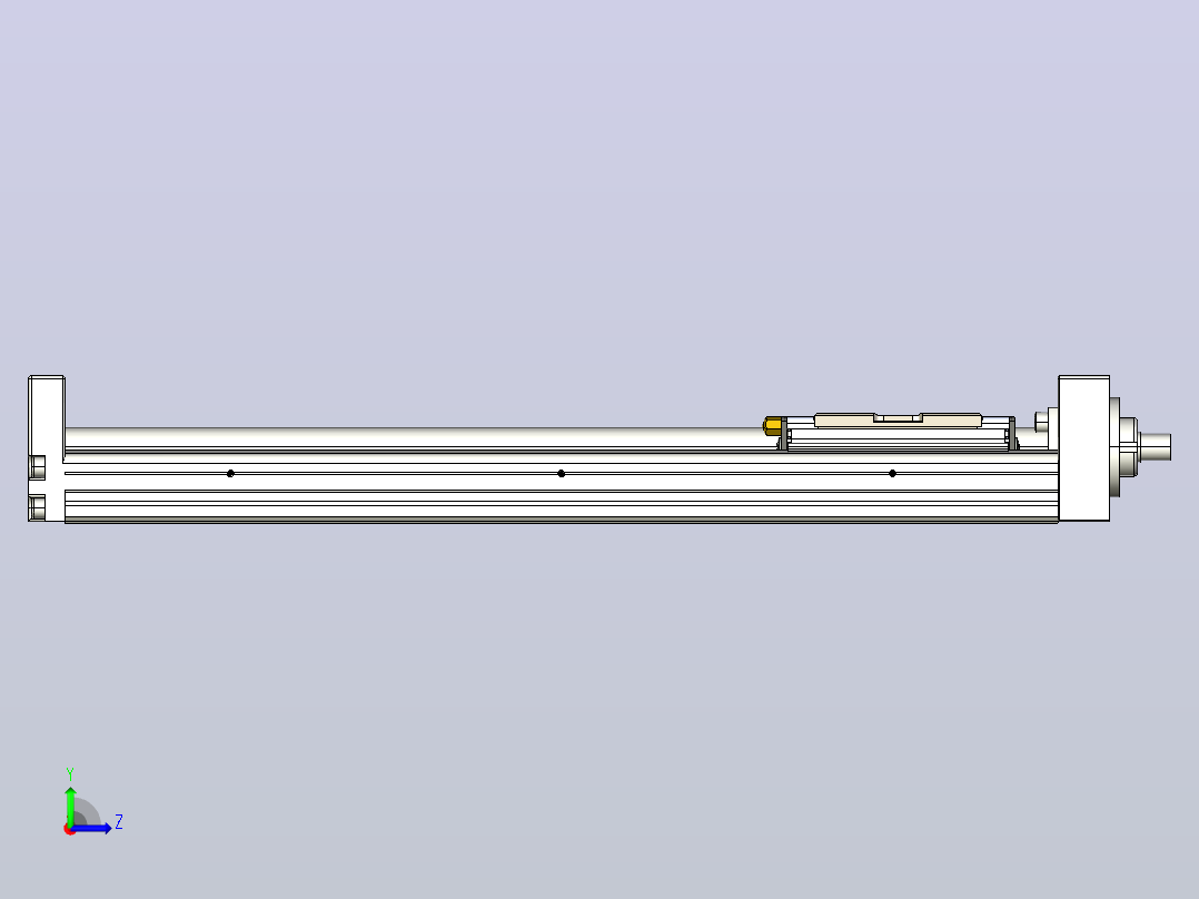 KK60-300A1-H0 模组 标准A1滑座 KK60-A1-H0 替换上银左视图