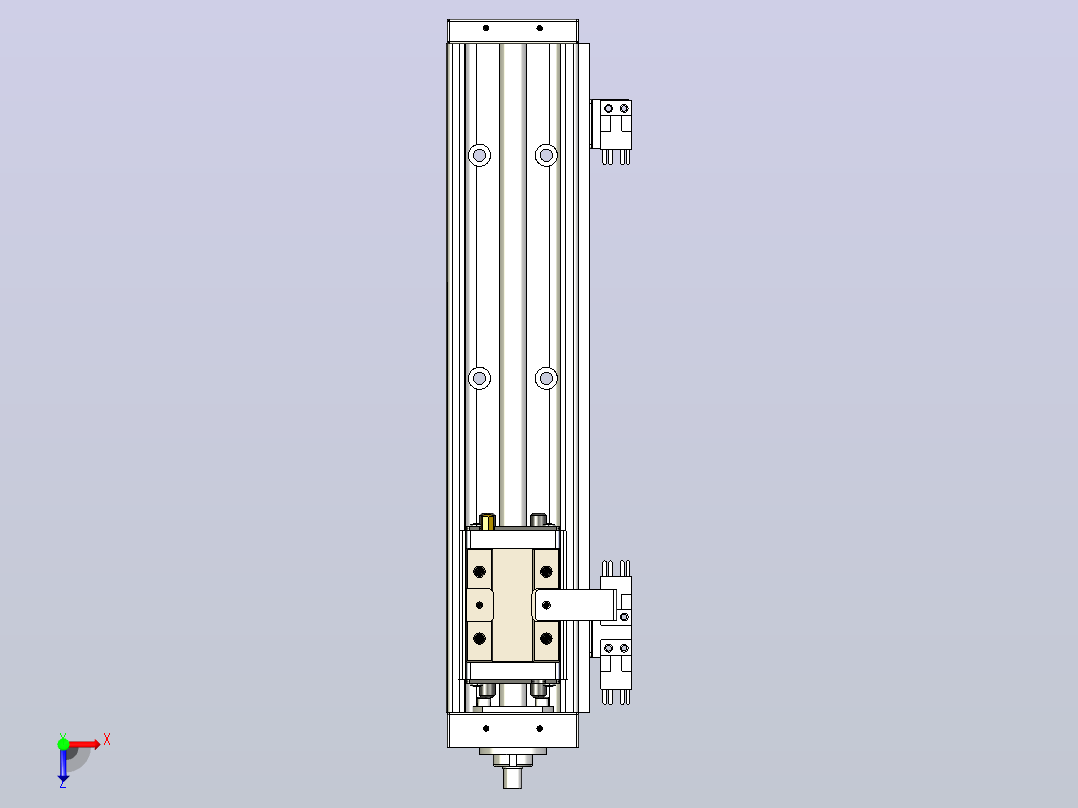 KK60-300A1-H0 模组 标准A1滑座 KK60-A1-H0 替换上银俯视图