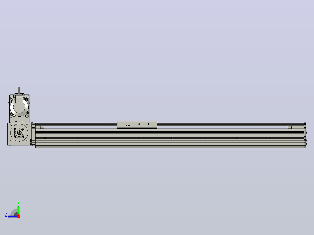 MT120BT半封闭皮带滑台[MT120BT.L100.600.LT.P40.C3]右视图