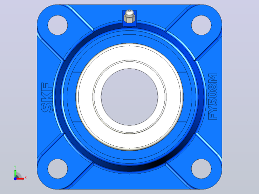 SKF FY508M轴承座前视缩略图