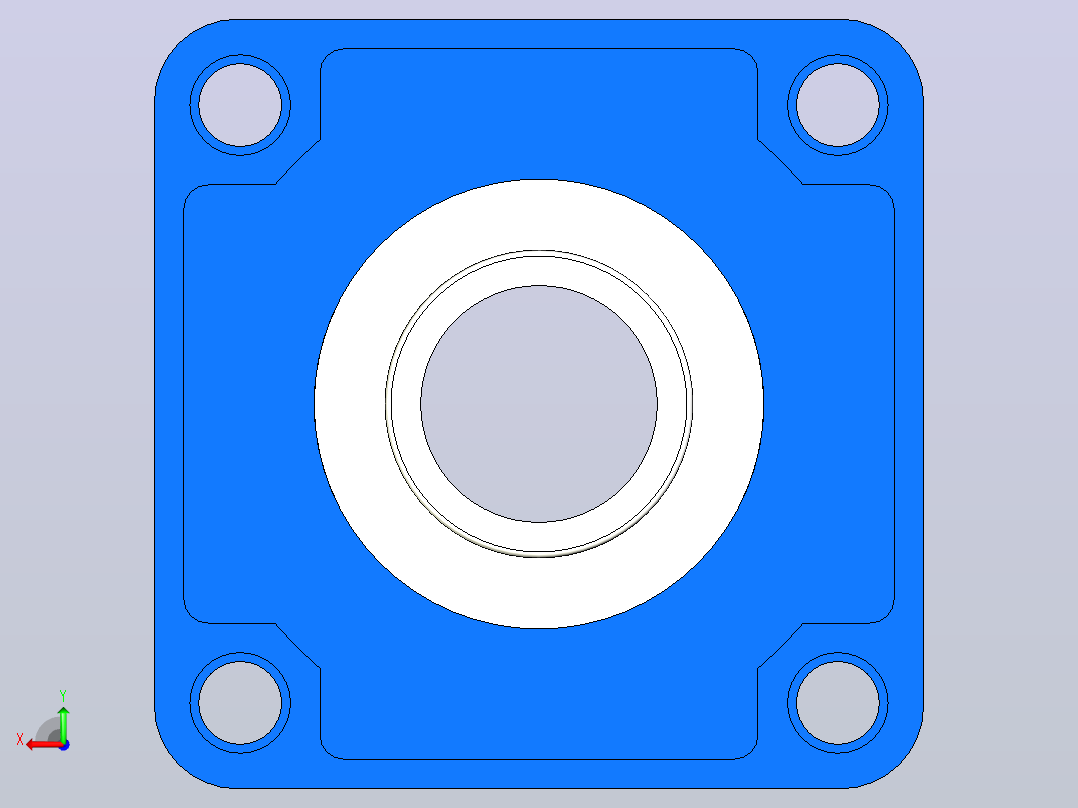 SKF FY508M轴承座后视图