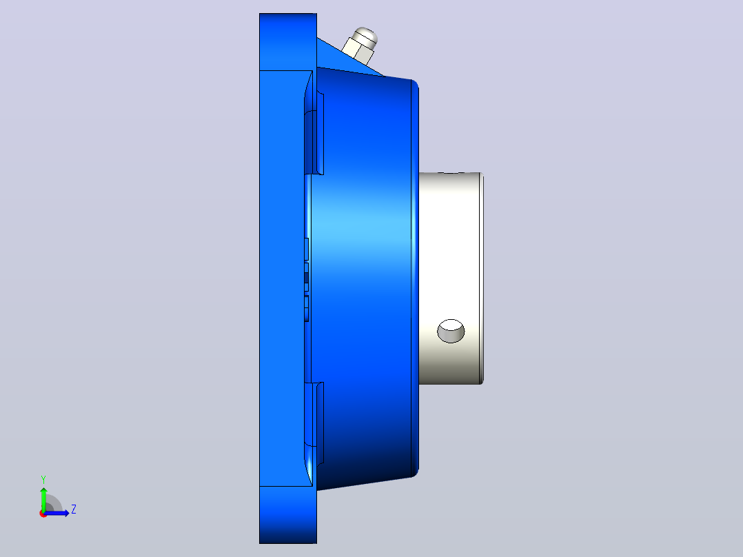 SKF FY508M轴承座左视图