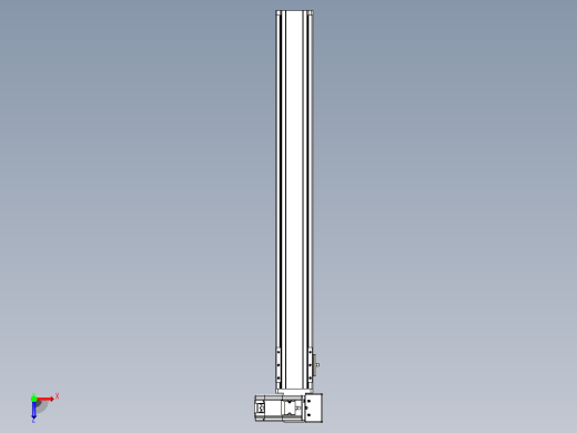 皮带直线轴半封闭可选导轨TPA-HNB-85S-90-L700-RU-C-P20-N3俯视缩略图