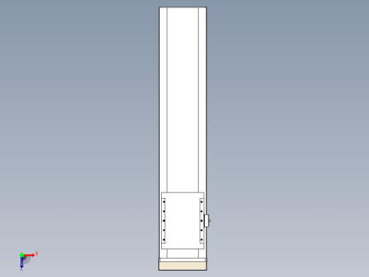滚珠丝杠直线轴带导轨全封闭TPA-HCR-202D-2510C-L750-MP-C-P75-N3俯视缩略图