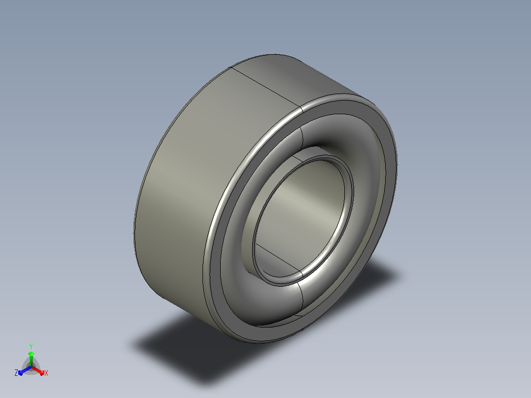 SKF自调心球轴承ball_bearing_2307_ek_0主视图